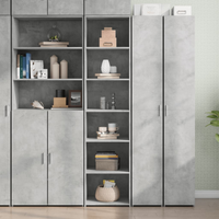 vidaXL Highboard Concrete Grey 45x41x185 cm Engineered Wood