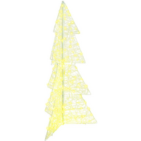 vidaXL Christmas Tree with 160 LEDs Warm White 150 cm Acrylic