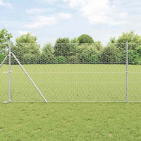 vidaXL Hexagon Fence Silver 1.2 x 100 m Galvanised steel