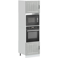 vidaXL Oven Cabinets 2 pcs Lucca Concrete Grey Engineered Wood