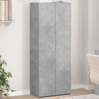 vidaXL File Cabinet Concrete Grey 60x32x153 cm Engineered Wood