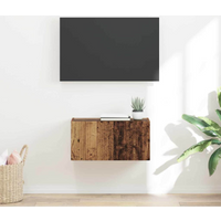 vidaXL TV Wall Cabinet Old Wood 60 x 31 x 29.5 cm Engineered Wood