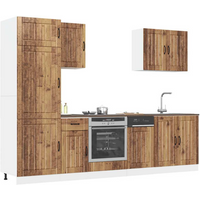 vidaXL 7 Piece Kitchen Cabinet Set Lucca Old Wood Engineered Wood