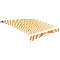vidaXL Awning Top Sunshade Canvas Sunflower Yellow & White 6 x 3 m