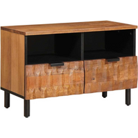 vidaXL TV Cabinet Acacia Brown Finish 70 x 33 x 46 cm Solid Mango Wood