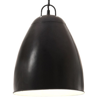 vidaXL Industrial Hanging Lamp 25 W Black Round 32 cm E27
