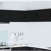 vidaXL Kitchen Cabinet Kalmar Black 57 x 57 x 40 cm Engineered Wood
