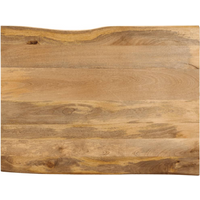 vidaXL Table Top 110x80x2.5 cm Live Edge Solid Wood Mango