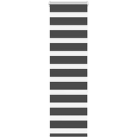 vidaXL Zebra Blind Black 40x150 cm Fabric Width 35.9 cm Polyester