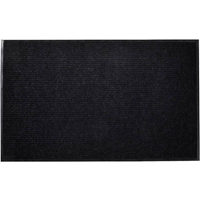 vidaXL Door Mat Black 90 x 60 cm PVC