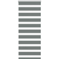 vidaXL Zebra Blind Dark Grey 65x150 cm Fabric Width 60.9 cm Polyester