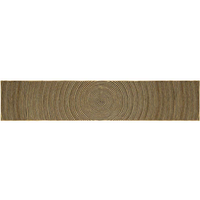 vidaXL Rug Natural and Black 60 x 400 cm Jute