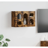 vidaXL Hanging Cabinet Smoked Oak 60 x 20 x 40 cm Engineered Wood