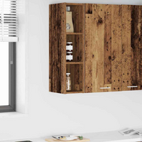 vidaXL Hanging Cabinet Old Wood 20 x 29.5 x 80 cm Engineered Wood