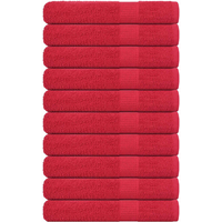 vidaXL Sauna Towels "FROGN" 10 pcs Red 80x200 cm 360 gsm