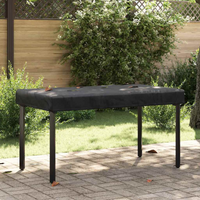 vidaXL Table Cover Plain Black 152 x 92 x 15 cm Fabric