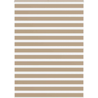 vidaXL Zebra Blind Sand Brown 155x200 cm Fabric Width 150.9 cm Polyester