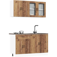 vidaXL 4 Piece Kitchen Cabinet Set Porto Old Wood Engineered Wood