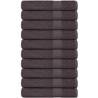 vidaXL Sauna Towels "FROGN" 10 pcs Anthracite 80x200 cm 360 gsm