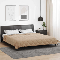 vidaXL Full Year Duvet Taupe 240 x 260 cm Microfiber