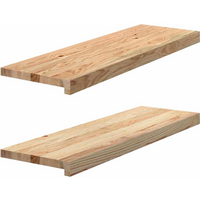 vidaXL Window Sills 2 pcs Untreated 80x30x2 cm Solid Wood Oak