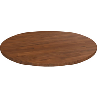 vidaXL Round Table Top Dark Brown Ø50x1.5 cm Treated Solid Wood Oak