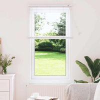 vidaXL Venetian Blinds Height Adjustable White 130 x 75 cm Aluminium