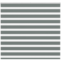 vidaXL Zebra Blind Dark Grey 160x100 cm Fabric Width 155.9 cm Polyester