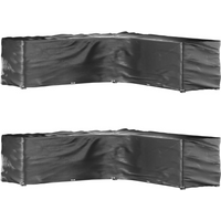 vidaXL L-Shaped Garden Furniture Covers 2 pcs 20 Eyelets 300x300x90 cm