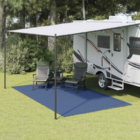 vidaXL Tent Carpet Blue 250 x 250 cm Polyester