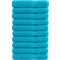 vidaXL Premium Sauna Towels SOLUND 10 pcs Turquoise 80x200 cm 600 gsm