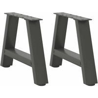 vidaXL Coffee Table Legs A-Shaped 2 pcs Anthracite 30x(30-31) cm Steel