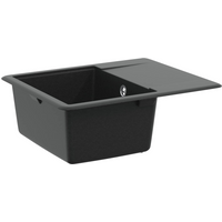 vidaXL Sink Black 560 x 460 mm 80% Quartz and 20% Resin