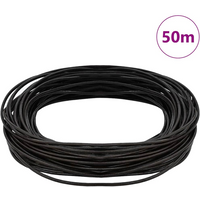 vidaXL Leather Cord Dark Brown Ø2 mm x 50 m Leather