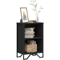 vidaXL Bookcase Black 50x31x74.5 cm Engineered Wood