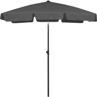 vidaXL Beach Parasol Anthracite 180x120 cm