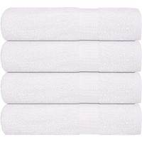 vidaXL Bath Towels "FROGN" 4 pcs White 100x150 cm 360 gsm