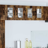 vidaXL Kitchen Cabinet 2 pcs Smoked Oak 60 x 31 x 40 cm