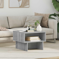 vidaXL Coffee Table Grey Sonoma 48 x 46 x 35 cm Engineered Wood