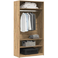 vidaXL Wardrobe Artisan Oak 100x50x200 cm Engineered Wood