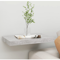 vidaXL Floating Wall Shelf Concrete Grey 50x23x3.8 cm MDF