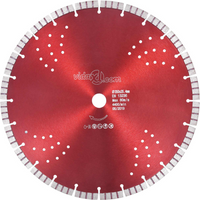vidaXL Diamond Cutting Disc with Turbo and Holes Steel 350 mm