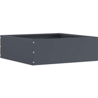 vidaXL Lawn Edging Anthracite 40 x 40 x 13 cm Steel