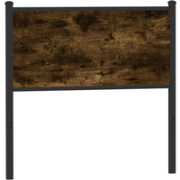 vidaXL Replace Headboard Smoked Oak 90 cm Engineered Wood and Steel