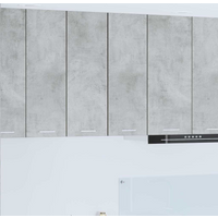 vidaXL Hanging Cabinet 2 pcs Concrete Grey and White 30 x 31 x 80 cm