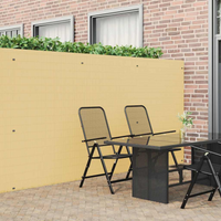 vidaXL Garden Fence Double-Sided Yellow 1.8x3 m PVC