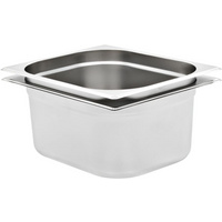 vidaXL Gastronorm Containers 2 pcs GN 1/2 150 mm Stainless Steel