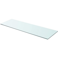 vidaXL Shelf Panel Glass Clear 90x30 cm