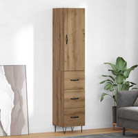 vidaXL Highboard Artisan Oak 34.5 x 34 x 90 cm Engineered Wood