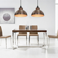 vidaXL Ceiling Lamps 2 pcs Semi-spherical Copper Colour